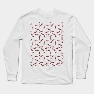 Red wine in white background Long Sleeve T-Shirt